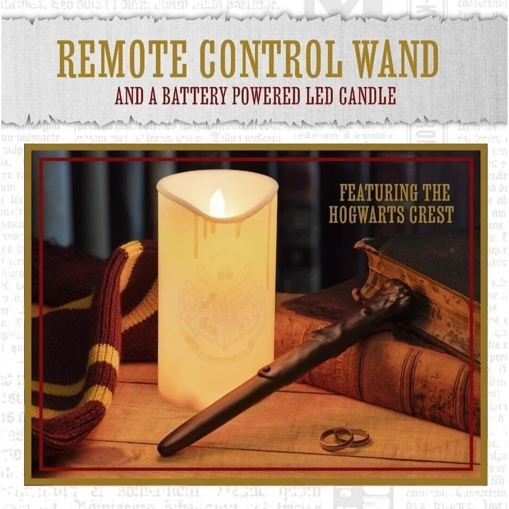 NEW Harry Potter Magical Candle Light & Remote Wand Wizarding World Ages 6+